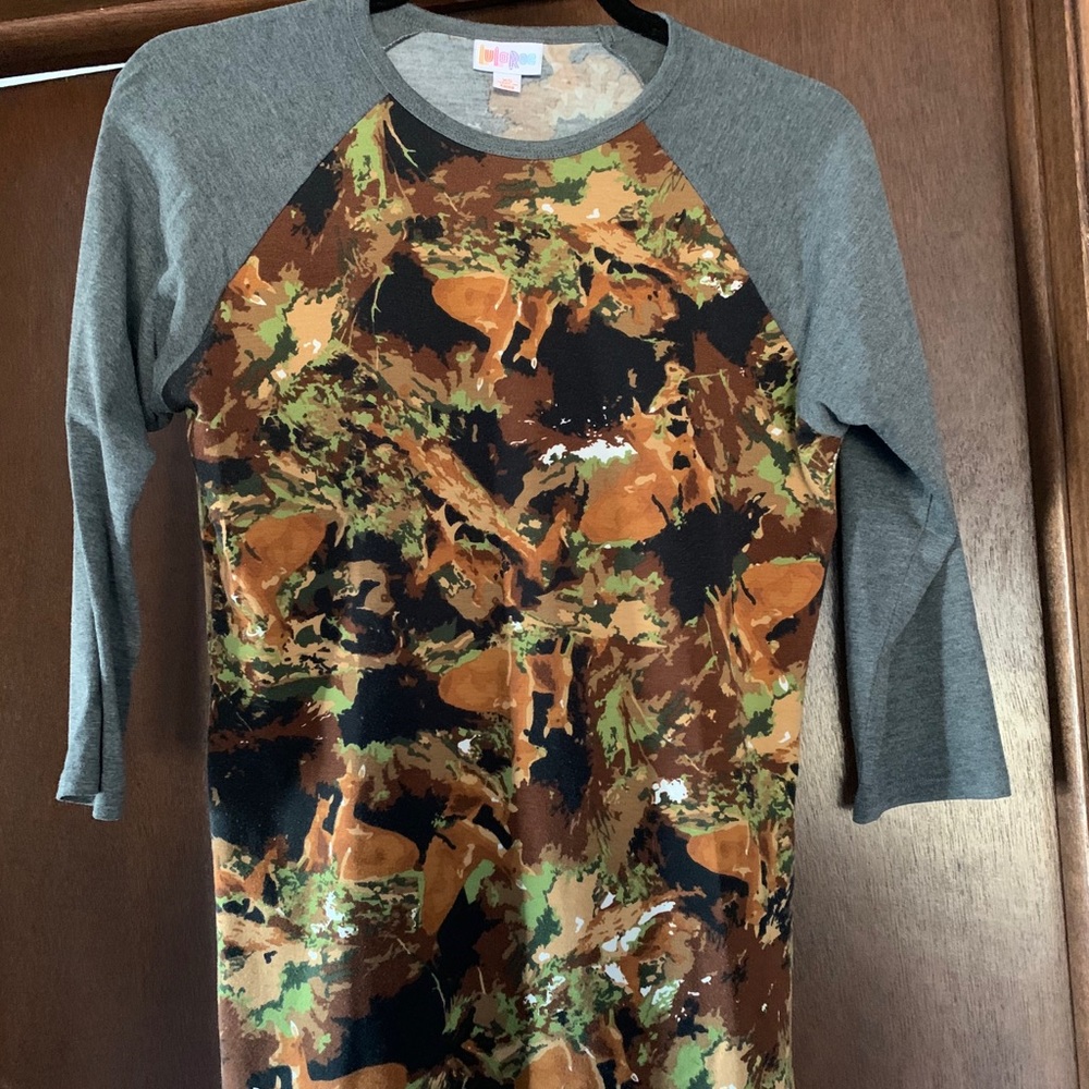 Lularoe Randy T in camouflage